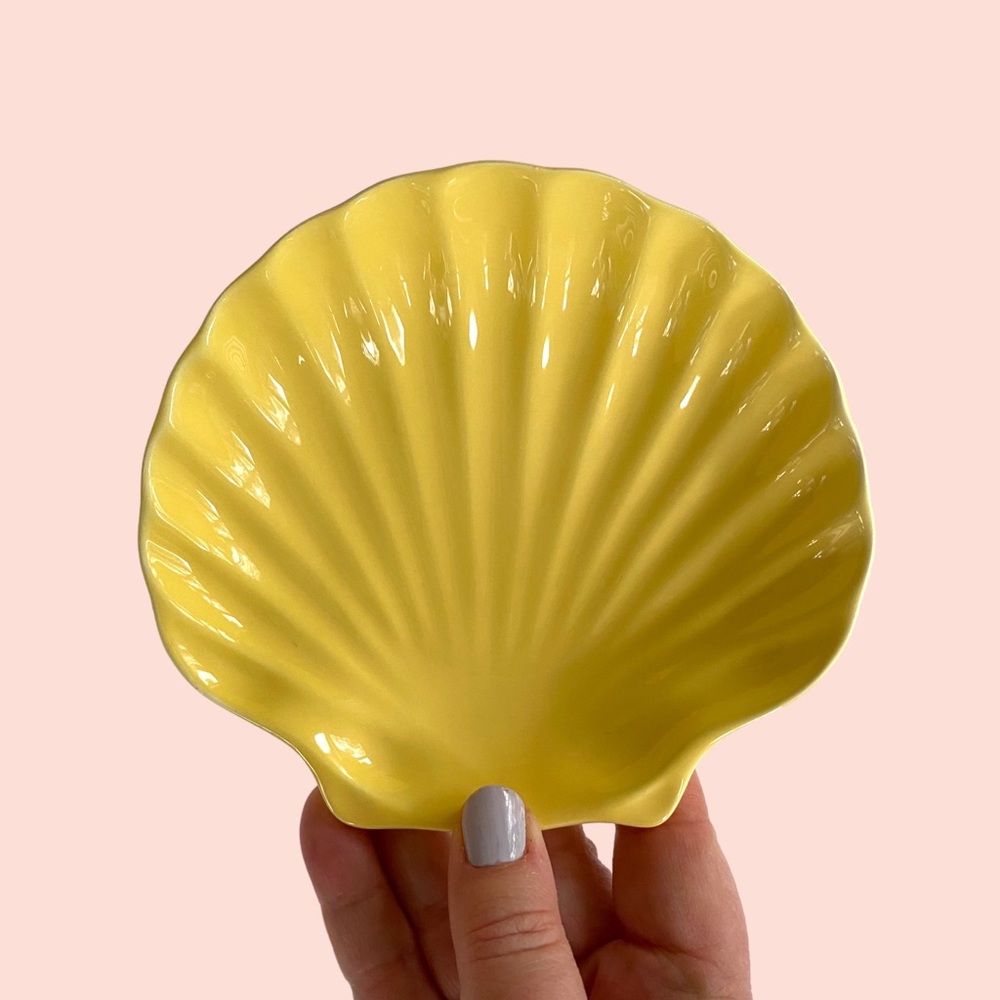 Vintage Ceramic Soap Dish, Trinket Dish, Possibly 80s/90s, Cheery Yellow